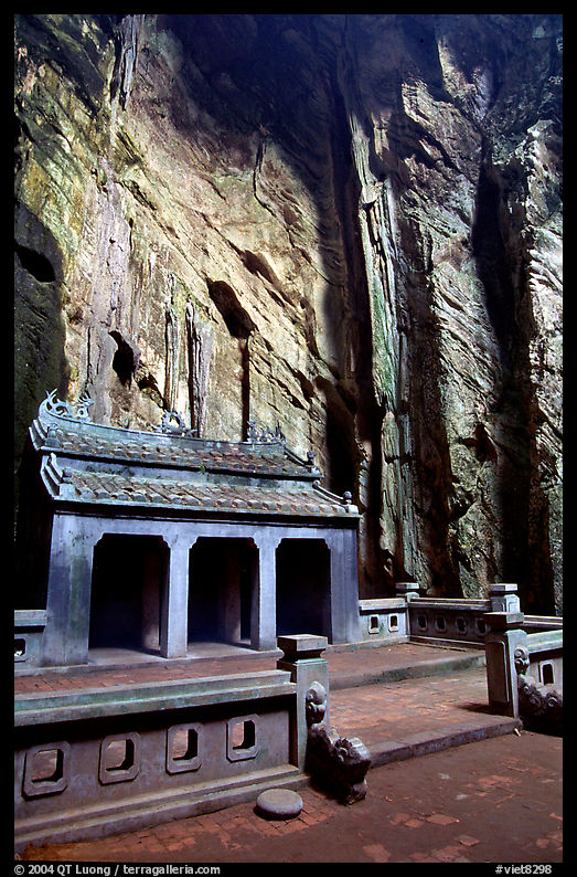 Troglodyte temple, Marble Mountains, Danang. Vietnam