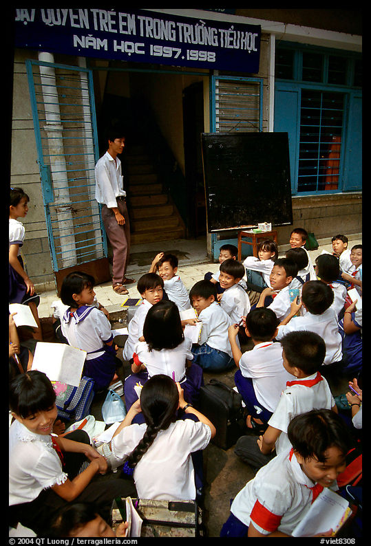 Outdoor classrom. Ho Chi Minh City, Vietnam