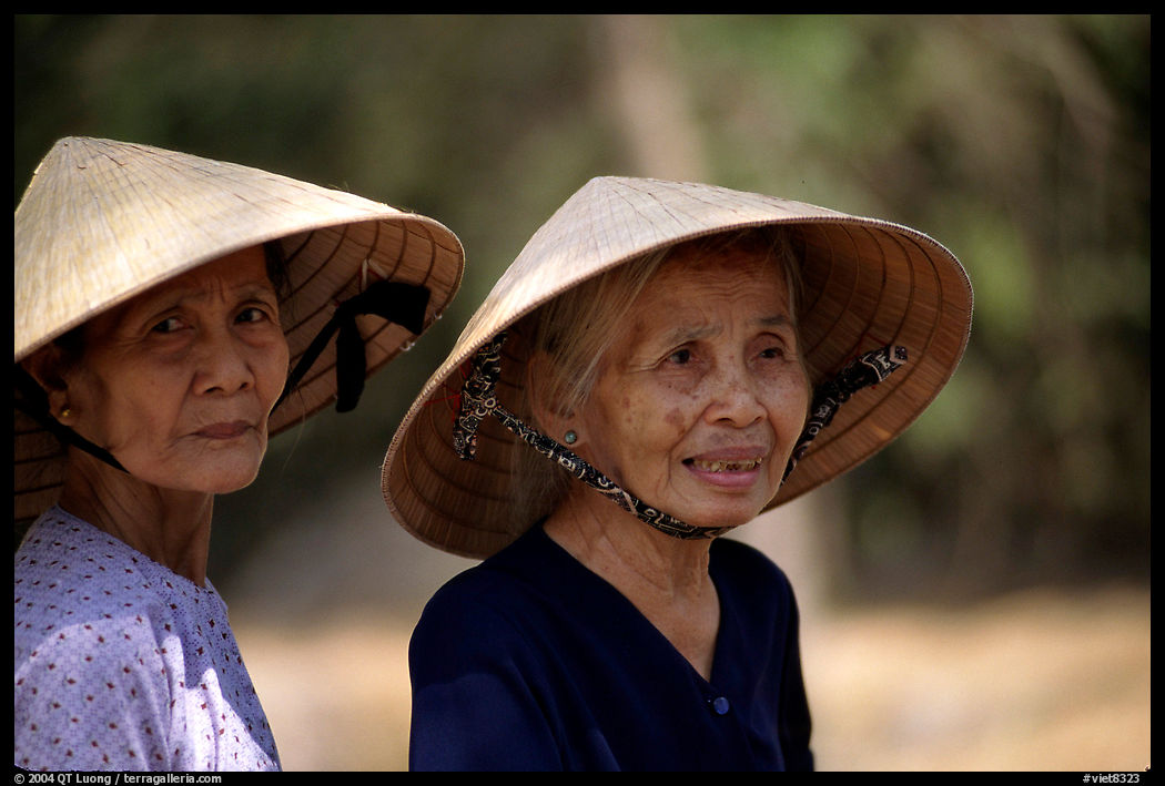 Two elderly women. Mekong Delta region, Vietnam