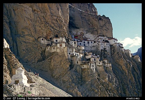 Phuktal gompa, Zanskar, Jammu and Kashmir. India (color)