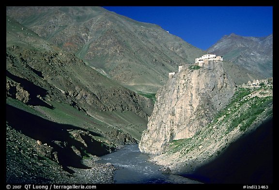 Bardan monastery at the entrance of Lungnak Valley, Zanskar, Jammu and Kashmir. India