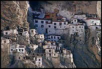 Phugtal gompa, Zanskar, Jammu and Kashmir. India (color)