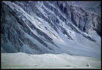 Chorten and mountain slopes, Zanskar, Jammu and Kashmir. India (color)