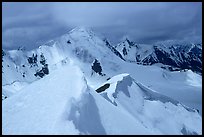 Snowy ridge above Shingo La, Zanskar, Jammu and Kashmir. India (color)