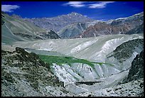 Multi colored mountains, Zanskar, Jammu and Kashmir. India (color)