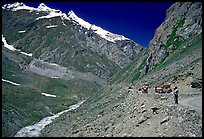 Valley and road between Kargil and Padum, Ladakh, Jammu and Kashmir. India