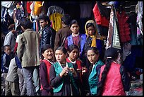 Women in market, Keylong, Himachal Pradesh. India