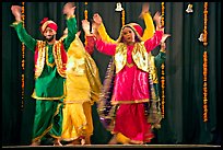 Performances at Dances of India. New Delhi, India (color)