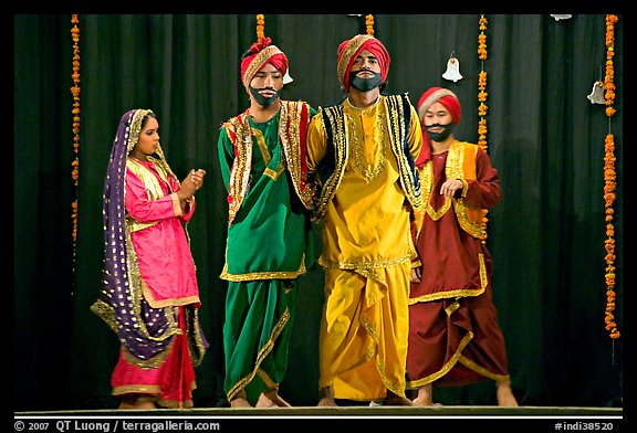 Traditional dances. New Delhi, India (color)