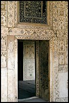 Gate in Diwan-i-Khas (Hall of private audiences), Red Fort. New Delhi, India