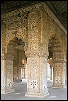 Decorated columns, Hammans, Red Fort. New Delhi, India ( color)