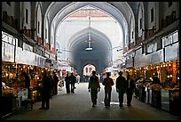 Shops in Chatta Chowk (Covered Bazar), Red Fort. New Delhi, India ( color)