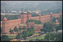 Red fort wall. New Delhi, India (color)