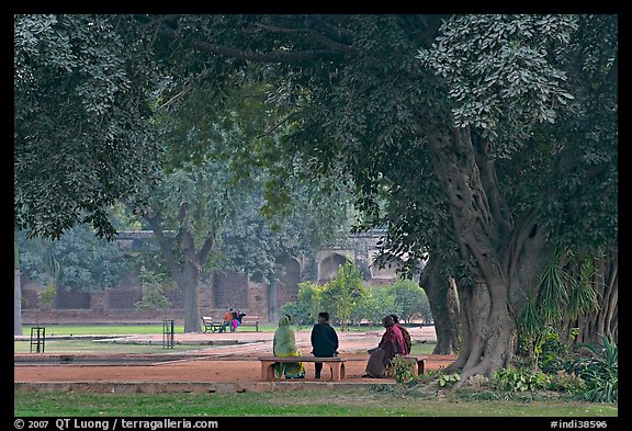 Gardens of Humayun's tomb. New Delhi, India (color)