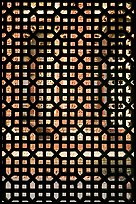 Screened window, Imam Zamin tumb, Qutb complex. New Delhi, India ( color)