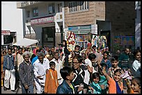 Muslim wedding procession. Jodhpur, Rajasthan, India (color)