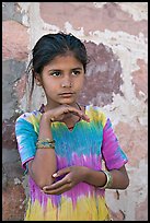 Young girl. Jodhpur, Rajasthan, India (color)