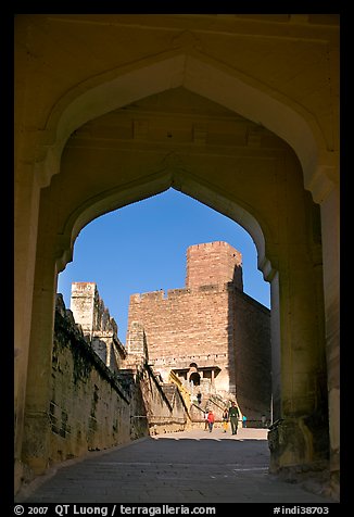 Gate, Mehrangarh Fort. Jodhpur, Rajasthan, India