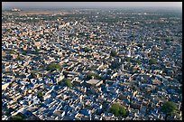 Blue City, seen from Mehrangarh Fort. Jodhpur, Rajasthan, India ( color)