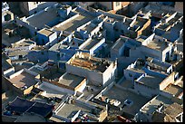 Cubist geometry of rooftops seen from above. Jodhpur, Rajasthan, India ( color)
