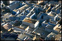 Cubist geometry of rooftops seen from above. Jodhpur, Rajasthan, India ( color)