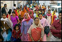 Old town street with wedding procession. Jodhpur, Rajasthan, India (color)