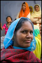 Woman wearing hijab. Jodhpur, Rajasthan, India (color)