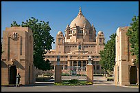 Entrance of Umaid Bhawan Palace. Jodhpur, Rajasthan, India ( color)