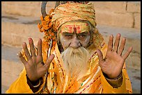 Holy man. Varanasi, Uttar Pradesh, India (color)