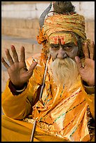 Pilgrim. Varanasi, Uttar Pradesh, India