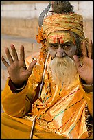 Pilgrim. Varanasi, Uttar Pradesh, India (color)