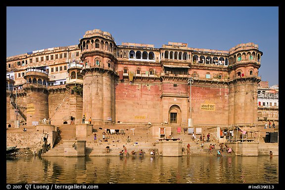 Bonsale Ghat. Varanasi, Uttar Pradesh, India (color)