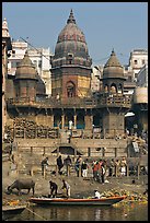 Manikarnika Ghat. Varanasi, Uttar Pradesh, India (color)