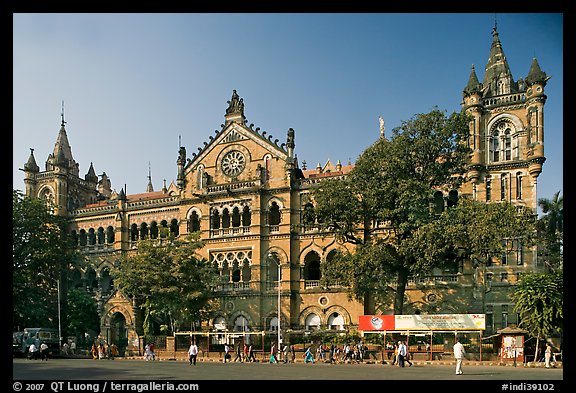 Chhatrapati Shivaji Terminus (Victoria Terminus). Mumbai, Maharashtra, India