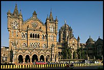 Exhuberant Gothic style of Chhatrapati Shivaji Terminus. Mumbai, Maharashtra, India ( color)