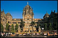 Victoria Terminus (Chhatrapati Shivaji Terminus), late afternoon. Mumbai, Maharashtra, India