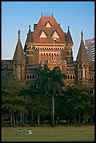 Oval Maiden and High Court. Mumbai, Maharashtra, India (color)