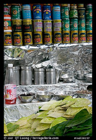 Street food stand. Mumbai, Maharashtra, India (color)