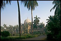 Gardens of Prince of Wales Museum. Mumbai, Maharashtra, India (color)
