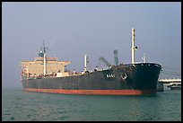 Oil Tanker, Mumbai Harbor. Mumbai, Maharashtra, India