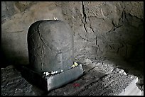 Lingam, Elephanta caves. Mumbai, Maharashtra, India ( color)