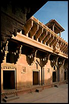 Courtyard inside the Jehangiri Mahal, Agra Fort. Agra, Uttar Pradesh, India ( color)