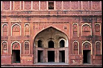 Alcove and wall, Jehangiri Palace, Agra Fort. Agra, Uttar Pradesh, India