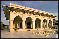 Khas Mahal white marble palace, Agra Fort. Agra, Uttar Pradesh, India