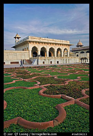 Anguri Bagh and Khas Mahal, Agra Fort. Agra, Uttar Pradesh, India (color)