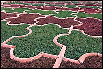 Geometric patterns in Anguri Bagh garden, Agra Fort. Agra, Uttar Pradesh, India (color)