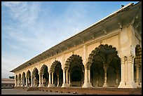 Diwan-i-Am, Agra Fort, late afternoon. Agra, Uttar Pradesh, India (color)