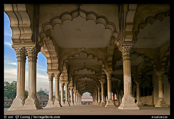 Diwan-i-Am (hall of public audiences),  Agra Fort. Agra, Uttar Pradesh, India