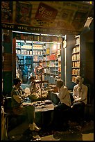 Store by night, Taj Ganj. Agra, Uttar Pradesh, India