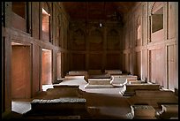 Tombs in the Dargah (Jama Masjid) mosque. Fatehpur Sikri, Uttar Pradesh, India